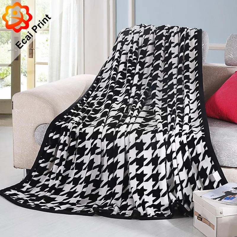 Newest Design Sublimation Heat Transfer Printed Blanket With Stripe For