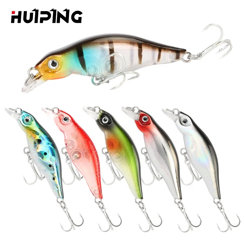 

Lures Fishing 45mm 2.2g Minnow Lure Pesca Mini Crank Bait Isca Artificial M001, 6 colors