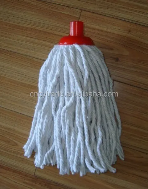 
Raw white bleach white cotton blend cheap price cotton floor mops  (60418730847)