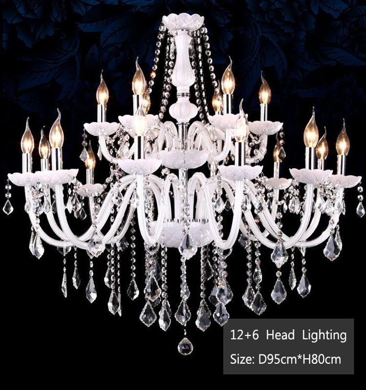 European modern  clear crystal pendant light fixture led chandelier lamps