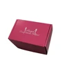 Custom OEM logo printing solid red shipping box with sample