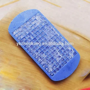 Image of FDA silicone ice cube tray 160 cavity square silicone ice making mold silicone ice tools