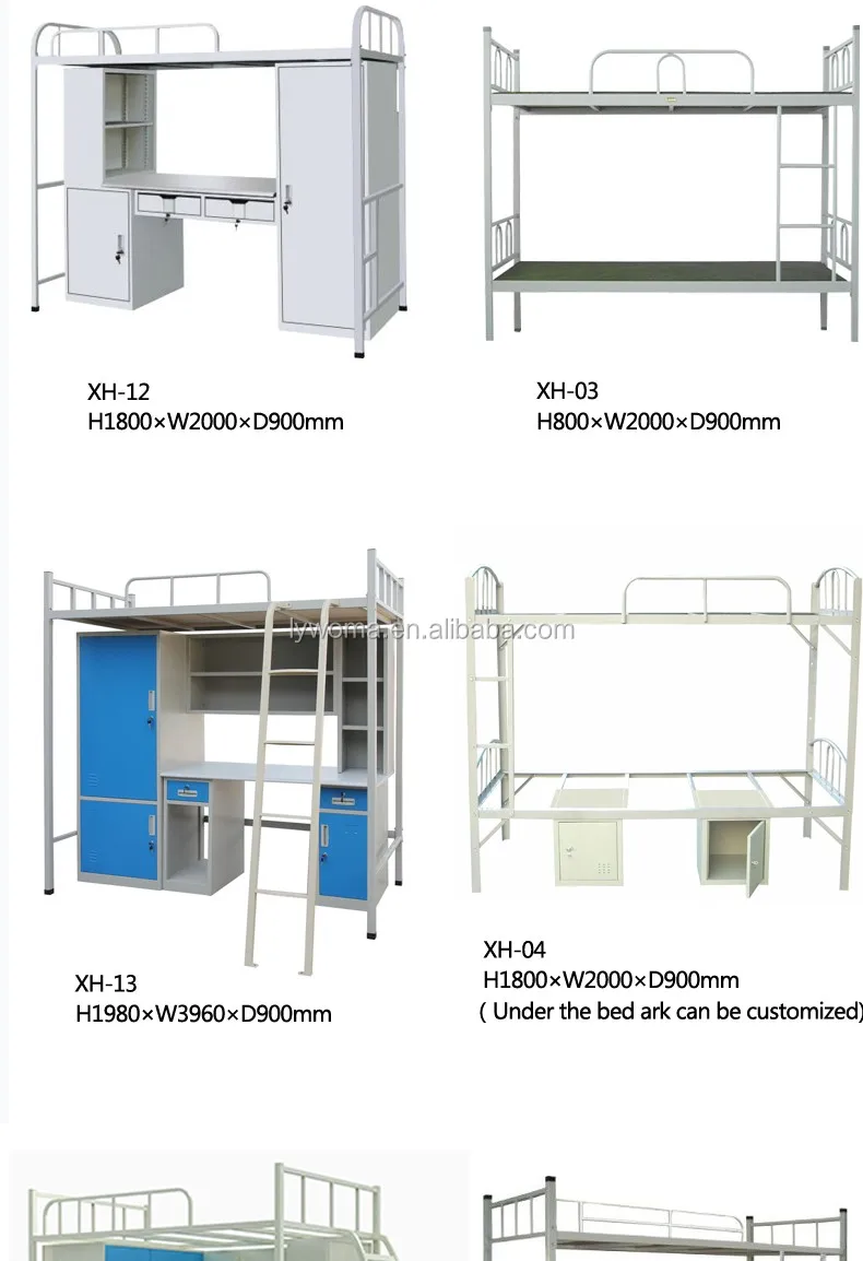 High Quality Home School Use Steel Double Bunk Bed,Office Bunk Bed