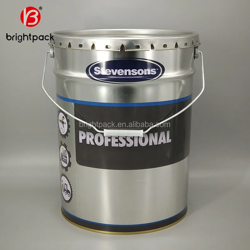 20l Paint Empty Round Metal Tin Bucket /drum/barrel/pail/cans For