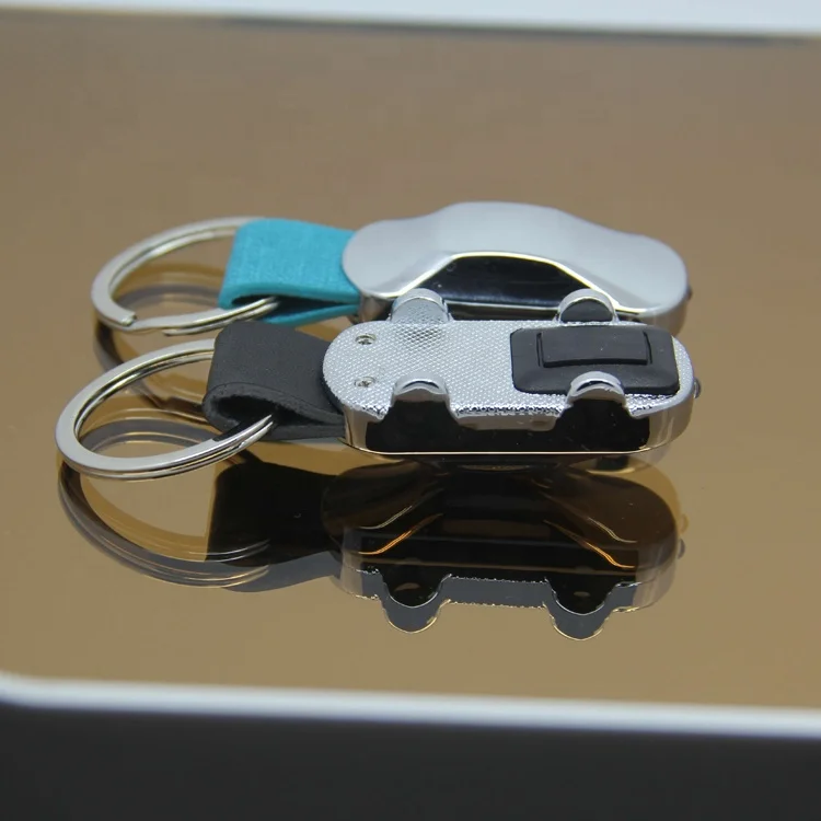 New product ideas factory high quality car shape metal LED keychain