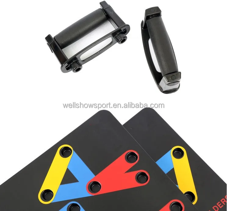 
Wellshow Sport Multi Function Power Press Push Up Bar Trainer System Wholesale 