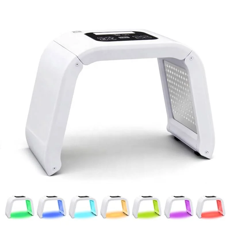 

7 Colors Ultrasonic Led Light Therapy Facial Mask Photon Skin Care Beauty Machine Spa Pdt Therapy Skin Rejuvenation Acne Remover, White
