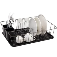 

Good Price Kitchen accessories storage Rack dish holder with PP drainer