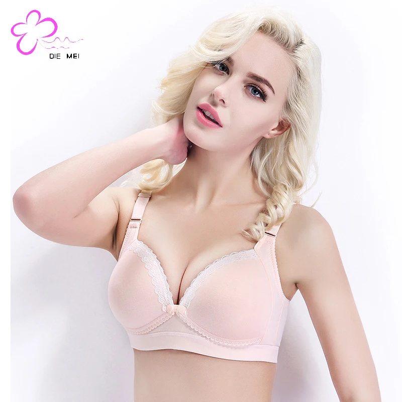 What is Wholesale Soft Latex Traceless Vest Type Large Size Front Open  Button Pregnant Breastfeeding Maternity Nursing Bra