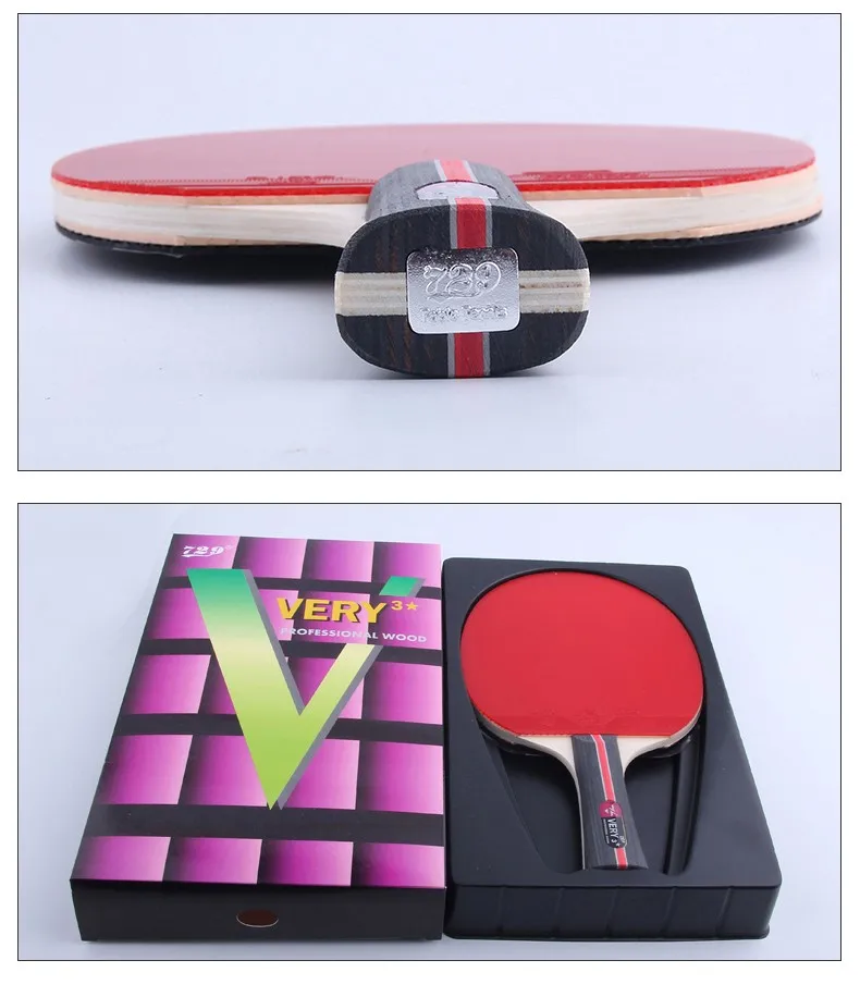 Friendship 729 Ittf Approved Very 3 Table Tennis Racket 3 Star Pingpong
