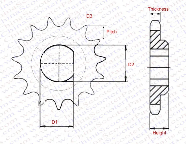 chengong 12T Kettenrad hochzuverlässiges Gusseisen Einfach zu bedienen Bequemes und praktisches 10T Kettenrad fein verarbeiteter