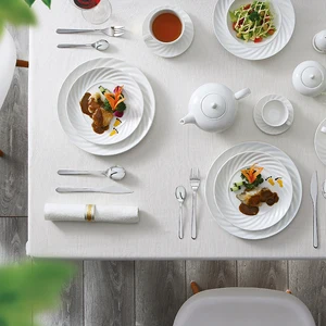 Good Price Porcelain Dinner Plate Supplier Dinnerware Gift Custom 16 pcs Dinner Set