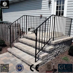 Foshan Customized Outdoor Wrought Iron Stair Railing Foshan Customized Outdoor Wrought Iron Stair Railing