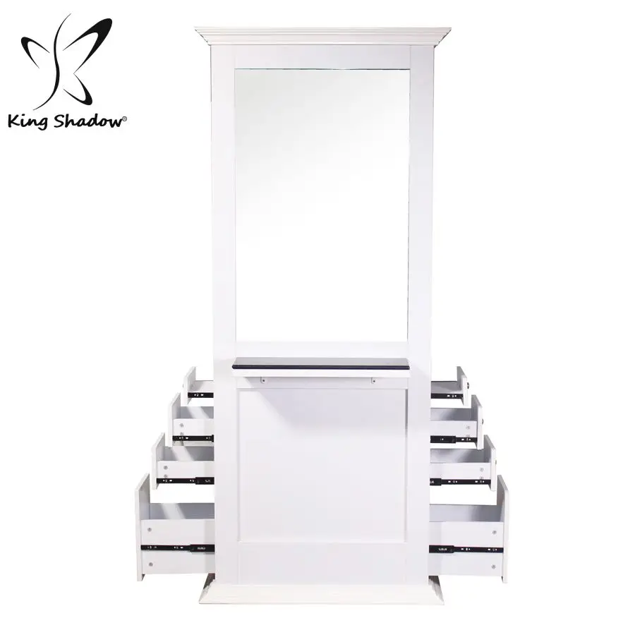 

double sided mirror station salon furnitures,used for hair salon., Optional