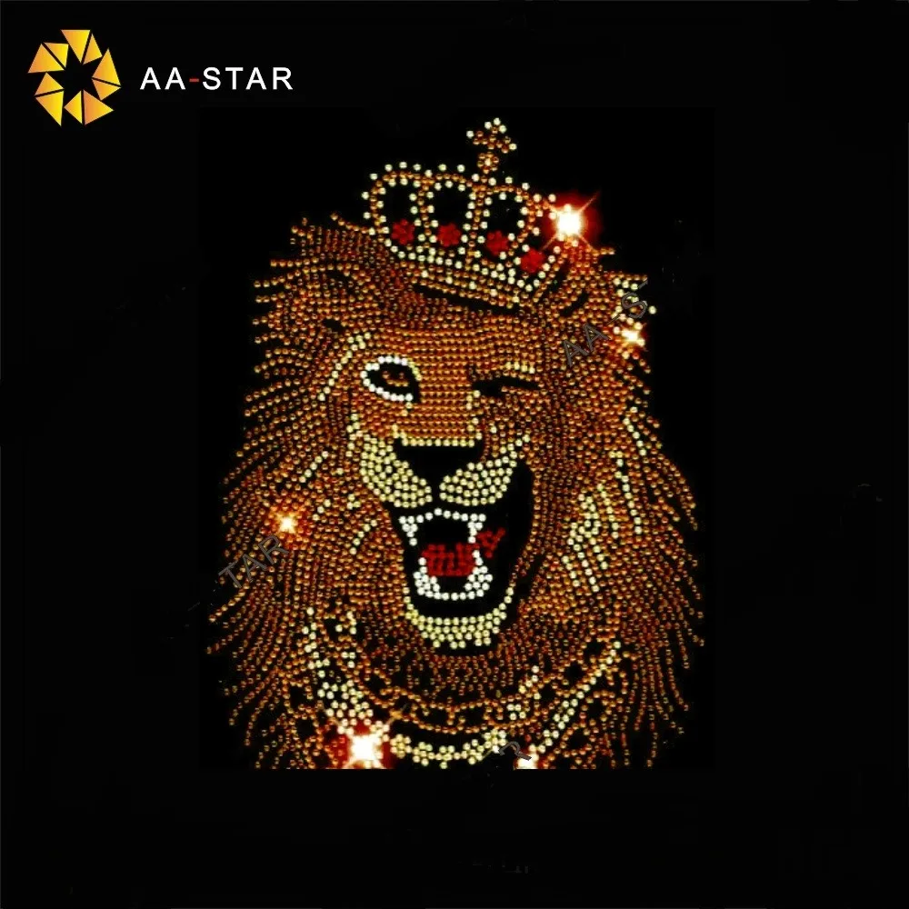 Custom Lion King Iron On Hotfix Rhinestone Heat Transfer Designs - Buy