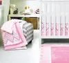 100% cotton cartoon mobiles elephant baby girl crib bedding set