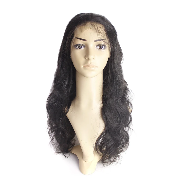 

Factory Wholesale Good Price brazilian cuticle aligned body wave human hair lace front wigs overnight delivery