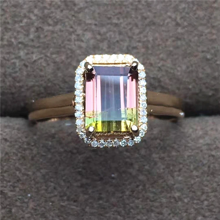 

jewelry making 18k gold South Africa real diamond natural tourmaline ring for women jakcom smart ring r3