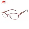 eyewear frames, full rim metal optical frames with stone decoration