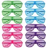 12 Pairs Shutter Shades Glasses Sunglasses Party Photo Props sunglass manufacturer Plastic CK104