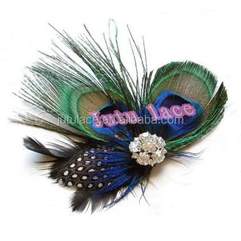 Fashion Hair Clip Accessories Peacock Feathers Hair Clip Hairpins