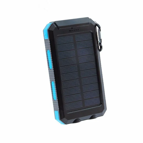 

Portable Power Bank Dual USB Power Bank 8000mAh waterproof powerbank bateria external Portable Solar Panel with LED light