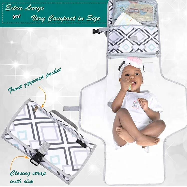 Multicolor Waterproof Portable Baby Changing Mat Infant Waterproof