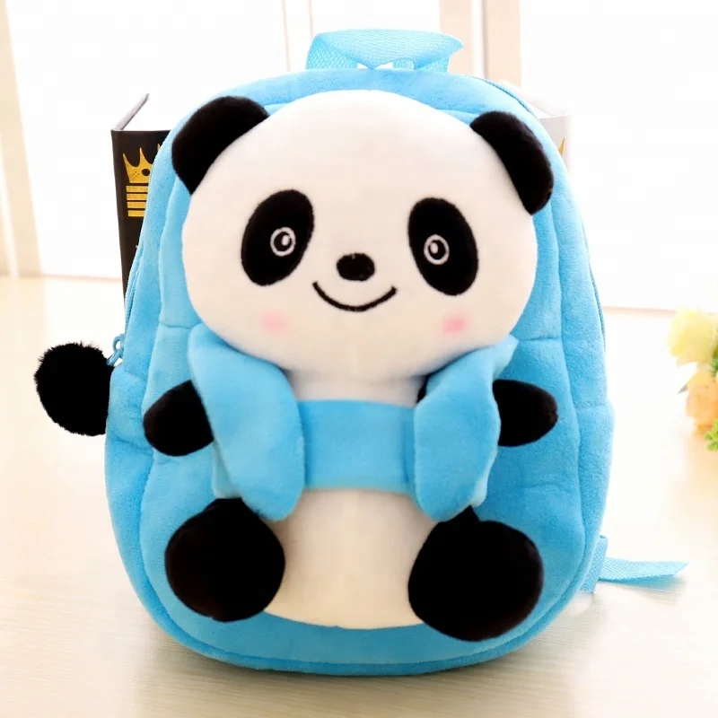 Plush Animal Bag Panda Six Colors Soft Education - Buy Plush Bag For ...
