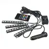 RGB LED Strip Light Decorative Atmosphere Lamps Car Interior Light With Wireless Remote Music Control For Universal Cars