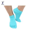 Private label luxury sky zone yoga five finger toe anti slip socks