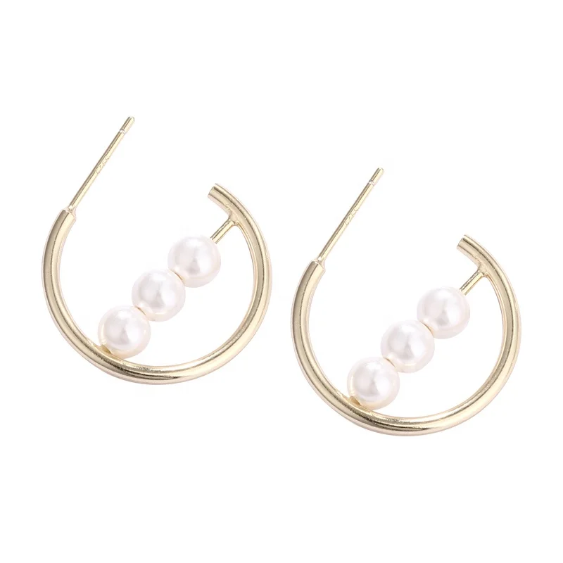 

E825 Jewellery Fashion 925 Sterling Silver Pearl Earrings