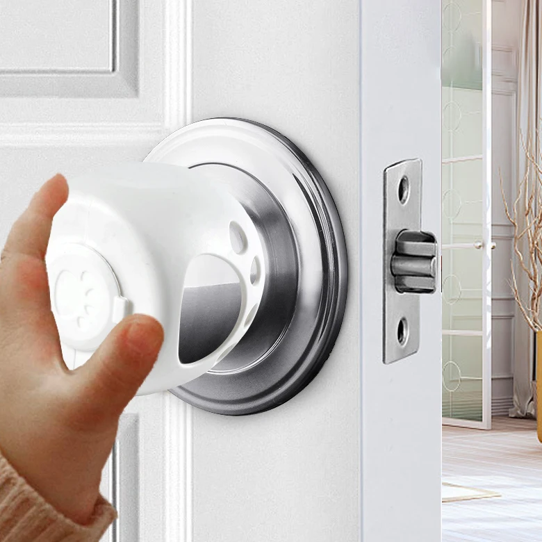 Child Proof Door Lock Knob Cover Plastic Door Handle Knob Cover Protection Buy Door Handle