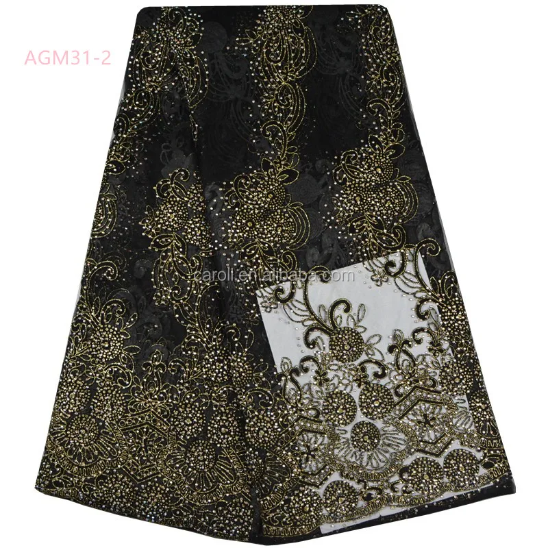 
Luxury stones African lace fabric lovely French tulle fabric elegant guaranteed quality Nigerian wedding lace fabric 