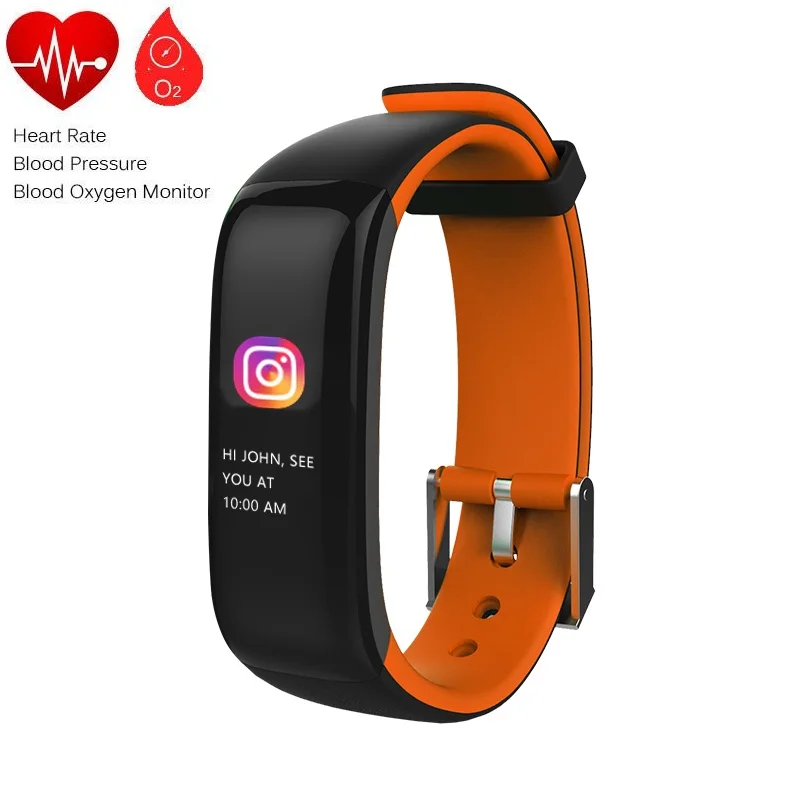 Full touch screen Bluetooth4.0 ANT+ heart rate monitor fitness watch