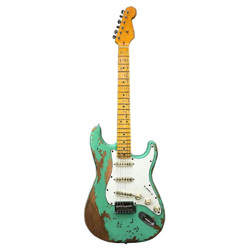 

chinese electric guitar, Feiyang relic ST electric guitar Alder body,Support OEM,Wholesale, All colors