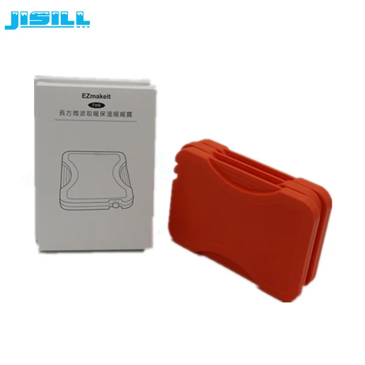 Safe material PP Plastic Red Reusable Hot Cold Pack Microwave Heat packs  For Lunch Box