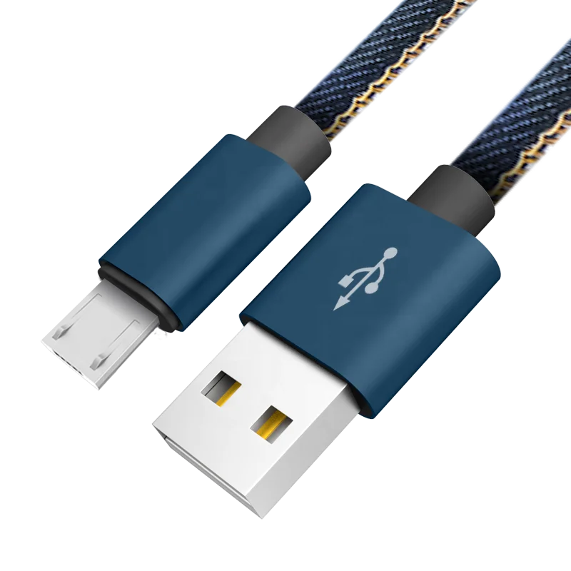 
Wholesale Cheap Jean Denim Fast Charging USB Cable for Android 