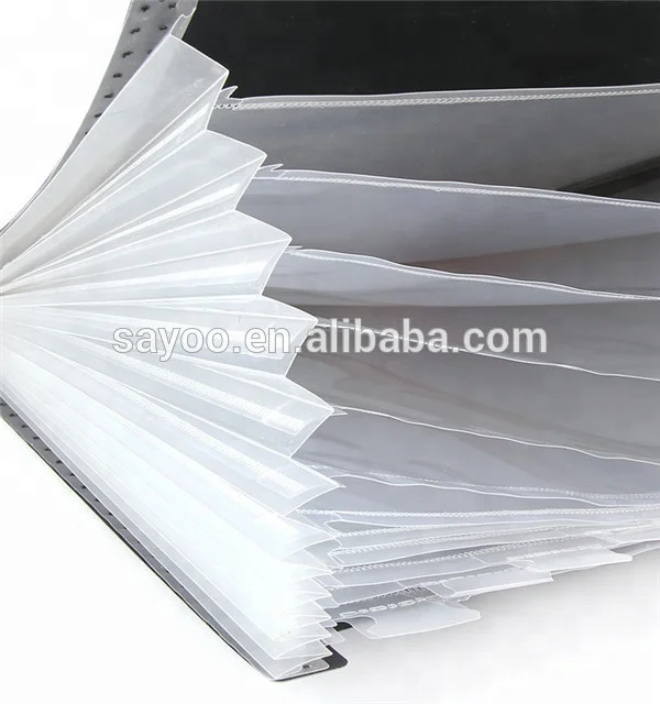 
High quality plastic folder a4 size decorative expanding file folder holder with elastic closure 