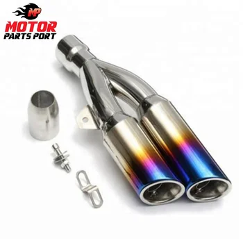 Aftermarket Baixinho Dual Outlet Motocicleta Silenciador De Escape