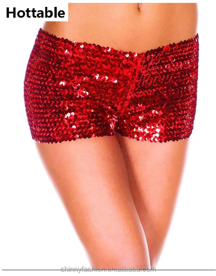 

2018 Women High Waist Jazz Hip Hop Shiny Shorts, N/a