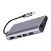 all in 1Type c docking station 8 in 1 3.1 USB C type C hubs to HD-MI 3*USB 3.0 RJ45 Gigabit Ethernet SD/TF card reader