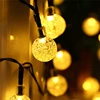 Outdoor Solar Powered String Waterproof Lights Garland 30LED Fairy String Lights Bubble Crystal Ball Lights