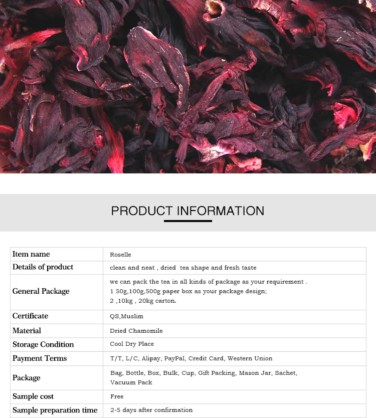 Dried Hibiscus Natural Dry Roselle of Organic Dried Hibiscus in Organic Hibiscus Status - 4uTea | 4uTea.com