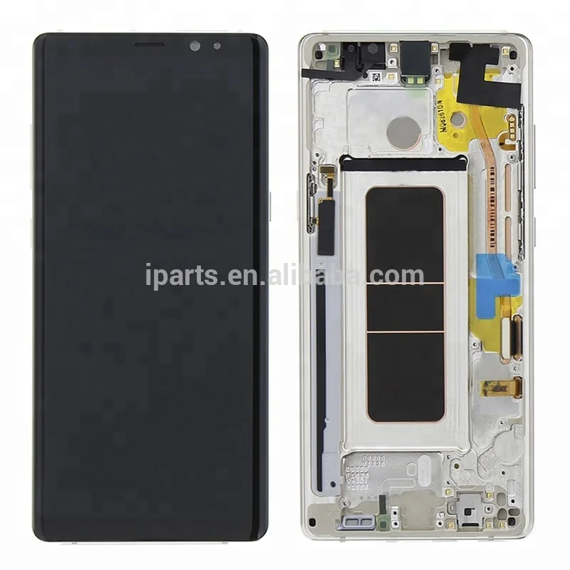 Original OEM For Samsung Galaxy Note 8 N950 N950F LCD Screen Display With Frame Assembly Gold Blue
