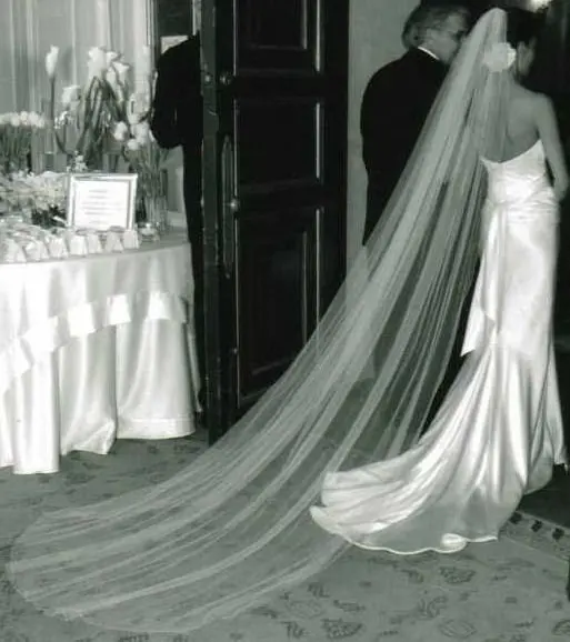 silk wedding veil