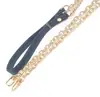 Dark Blue Messenger Bag Straps Chains Metal Handbag Purse Clutch Chains, Used Chain Link Fence For Sale