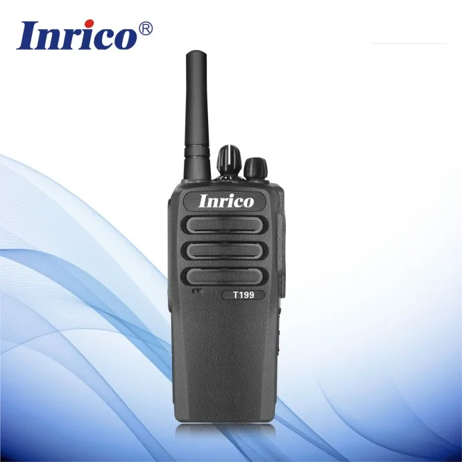 

Inrico T199 internet radio wifi 3g gsm two way radio wcdma walkie talkie with sim card, Black