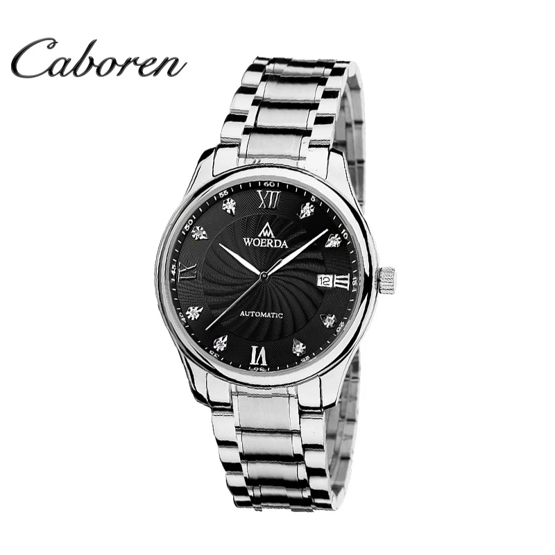

China luxury high quality stainless steel brand automatic automatic dive men watch, Black / white / gold