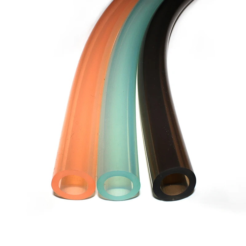 

Food Grade Heat Resistant Transparent Silicone Rubber Vacuum Hose Pipe For Shisha Hookah, Transparent blue/black/orange