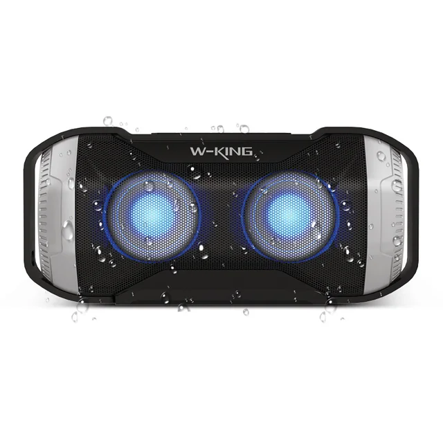 w-king ipx5 portable waterproof led wireless light speaker